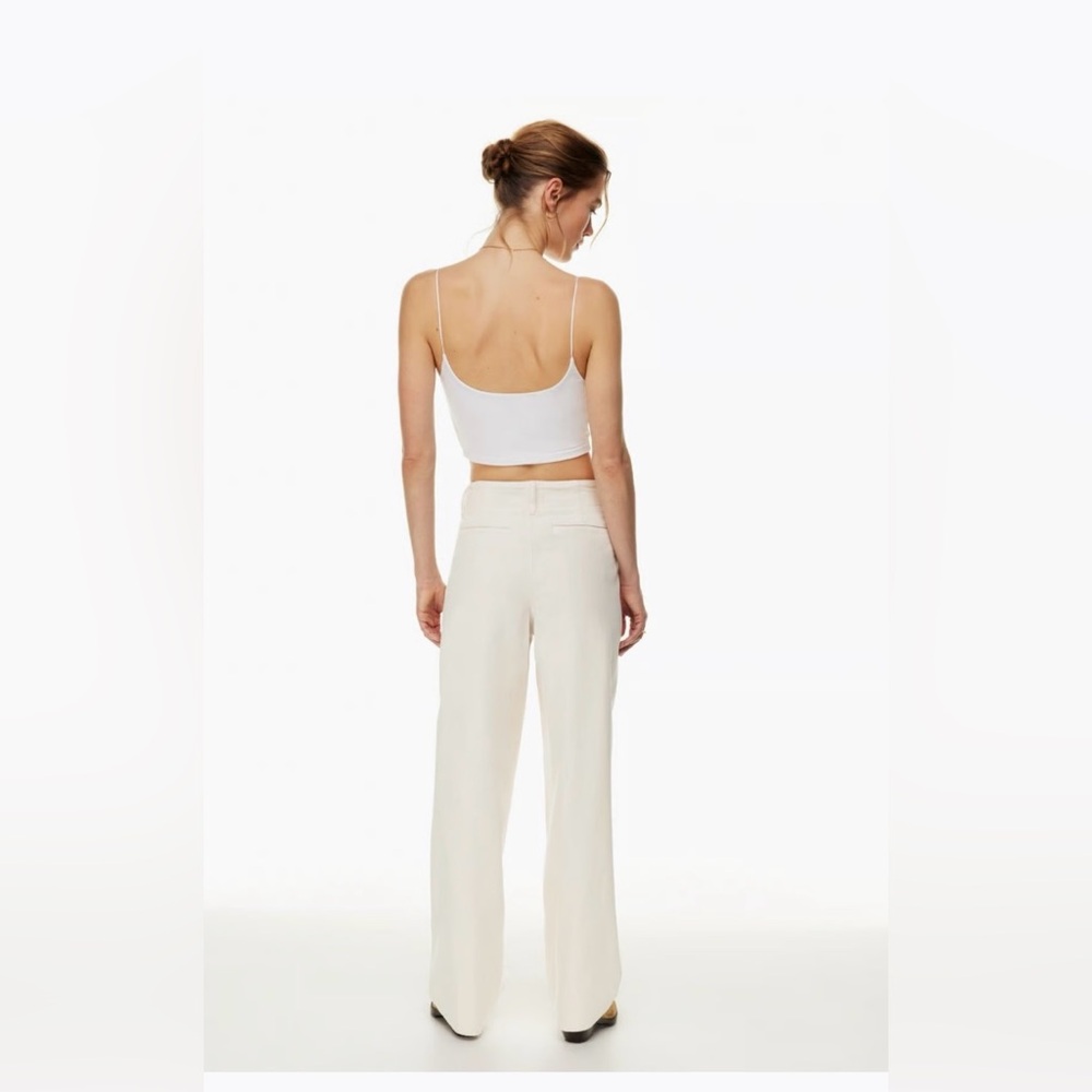 Wilfred Cream Wide-Leg Pants